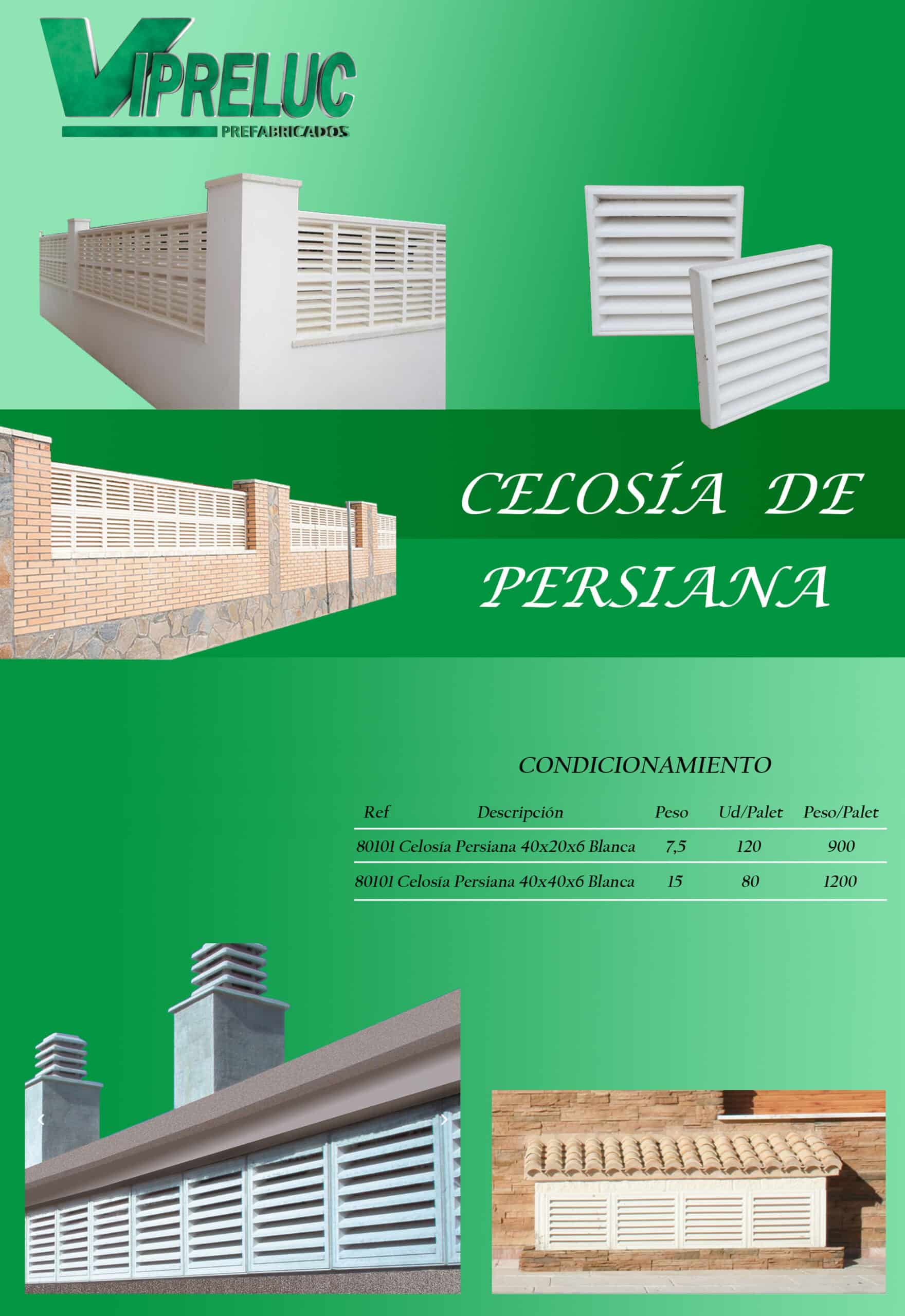 Celosía Persiana 40x40x6 - Imagen 2